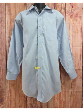 Brooks Brothers Regent Non-Iron Blue Dress Shirt 17-33 100% Supima Cotton